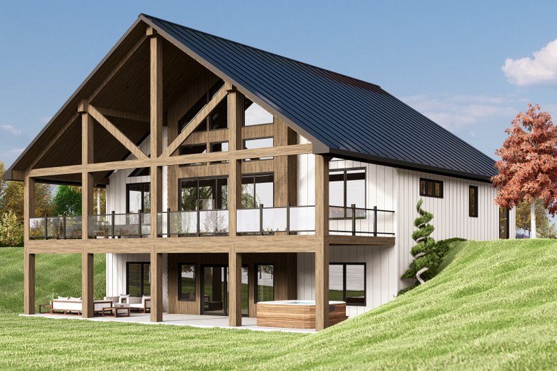 House Plan Design - Exterior - Front Elevation 3 for Barndominium House Plan #1064-311 - 2 bed, 2 bath