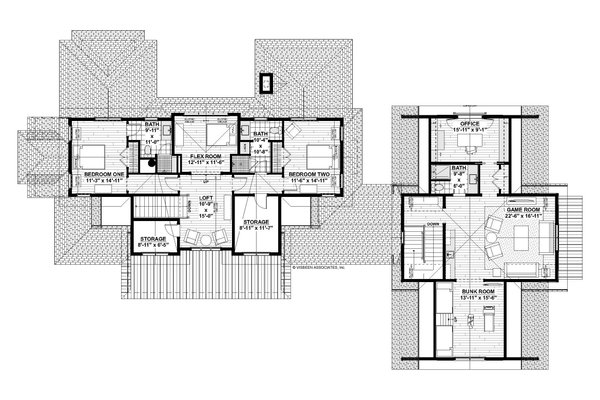 House Blueprint - Traditional Floor Plan - Upper Floor Plan #928-373