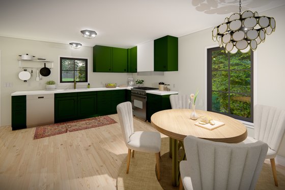 Interior - Kitchen for Cottage House Plan #1094-10 - 3 bed, 2 bath