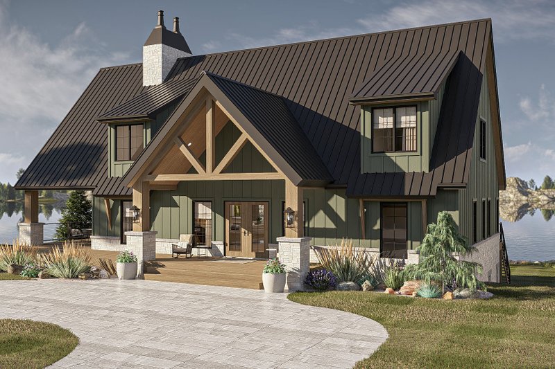 Dream House Plan - Exterior - Other Elevation for Farmhouse House Plan #455-404 - 3 bed, 3.5 bath