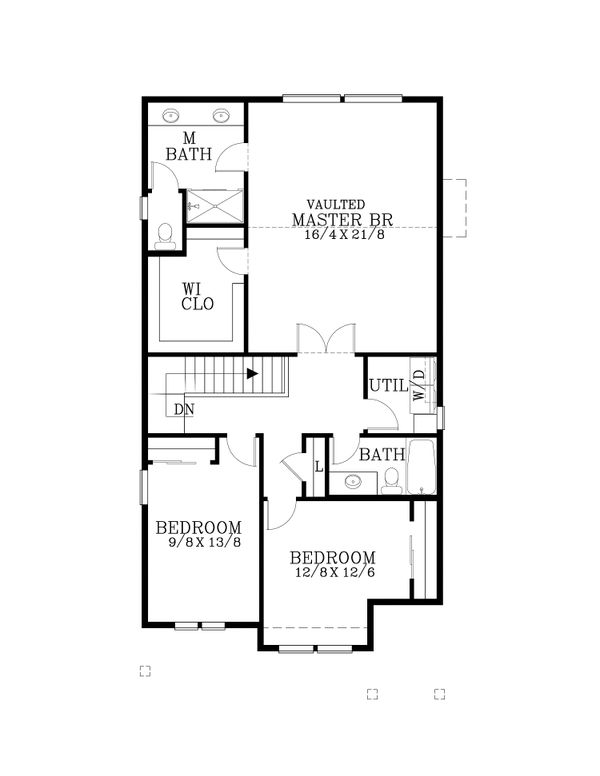 House Plan Design - Craftsman Floor Plan - Upper Floor Plan #53-660