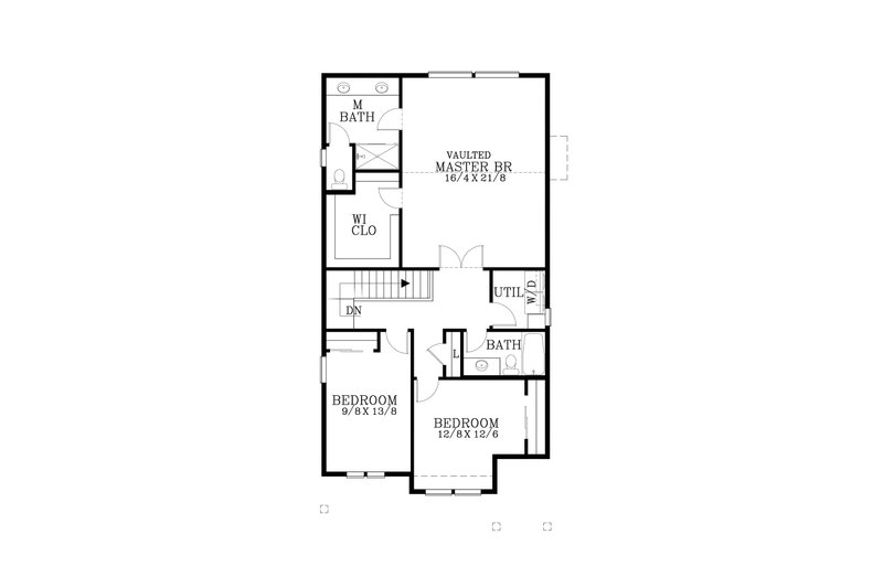 Dream House Plan - Floor Plan - Upper Floor for Craftsman House Plan #53-660 - 3 bed, 2.5 bath