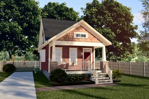 Bungalow Exterior - Front Elevation Plan #79-318