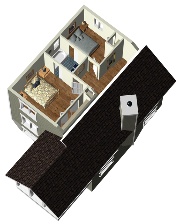 Country Floor Plan - Upper Floor Plan #25-4746