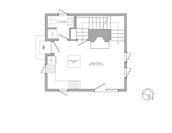 Modern Floor Plan - Main Floor Plan #914-3