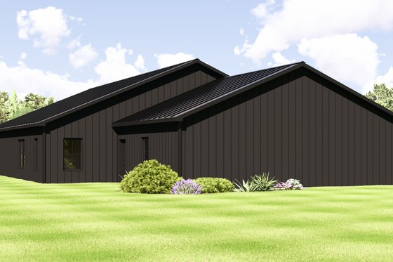 Exterior - Rear Elevation for Barndominium House Plan #1064-423 - 3 bed, 3.5 bath