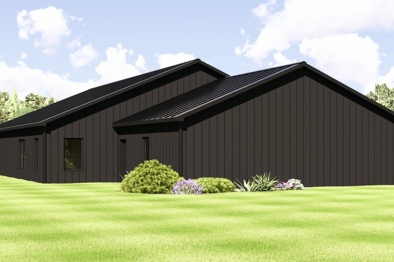 House Blueprint - Exterior - Rear Elevation 2 for Barndominium House Plan #1064-423 - 3 bed, 3.5 bath