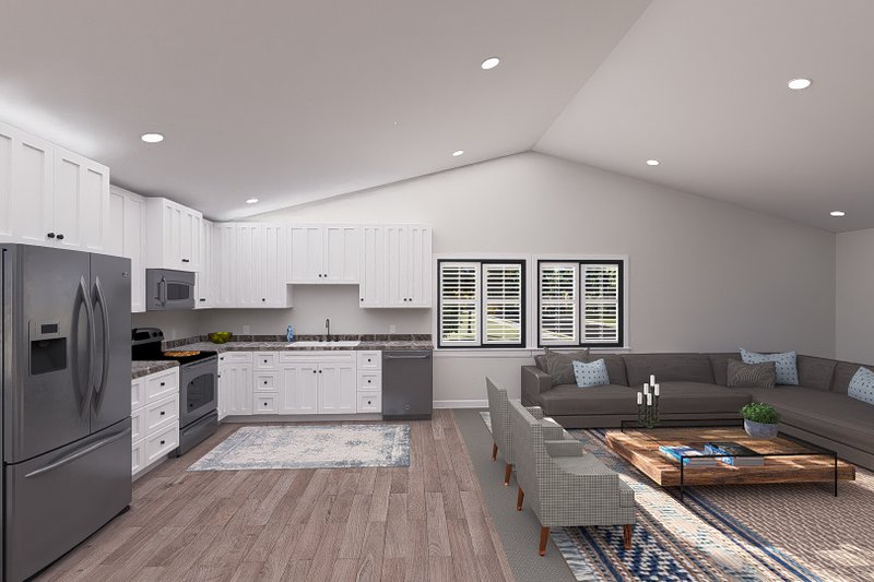 House Design - Interior - Kitchen for Barndominium House Plan #1060-243 - 2 bed, 2 bath