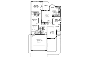 Ranch Style House Plan - 3 Beds 2 Baths 1583 Sq/Ft Plan #18-142 ...