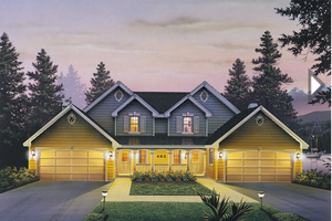 Country Exterior - Front Elevation Plan #57-633