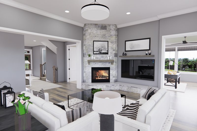 Dream House Plan - Interior - Family Room 2 for Country House Plan #51-1568 - 4 bed, 3.5 bath