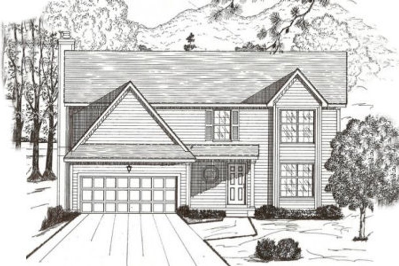 Traditional Style House Plan - 4 Beds 2.5 Baths 2053 Sq/Ft Plan #405-172