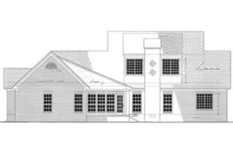 Dream House Plan - Exterior - Other Elevation for Southern House Plan #406-117 - 4 bed, 3.5 bath