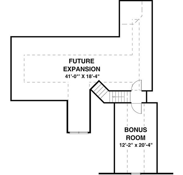 Traditional Floor Plan - Upper Floor Plan #56-635