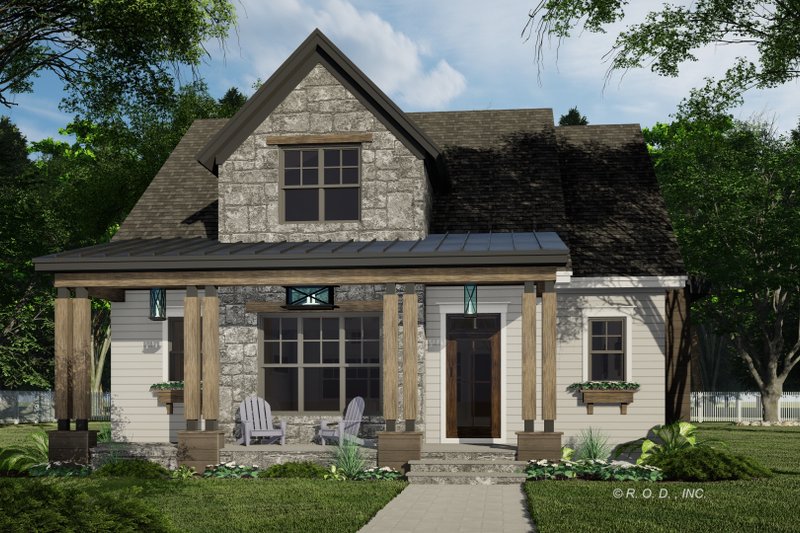 Home Plan - Exterior - Front Elevation 2 for Traditional House Plan #51-1563 - 3 bed, 3.5 bath