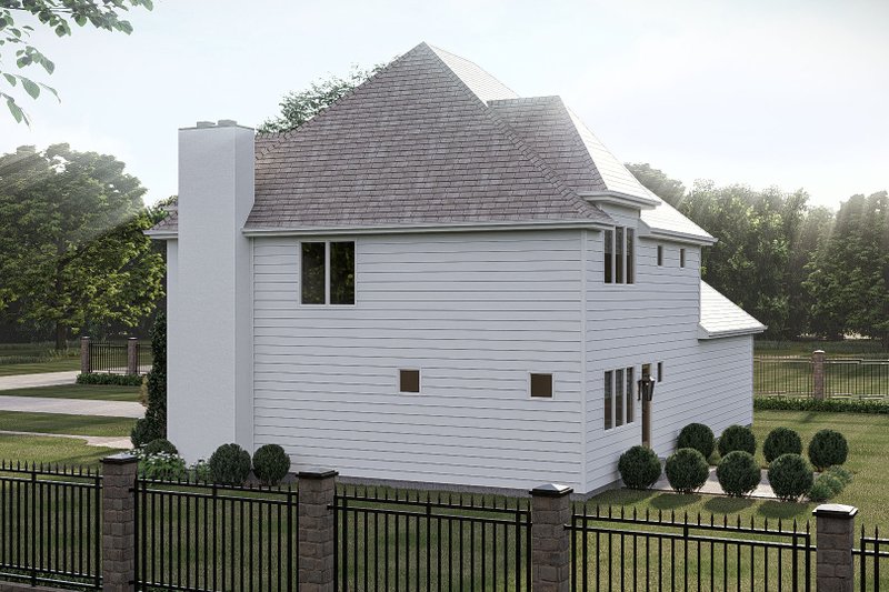 House Blueprint - Exterior - Other Elevation for European House Plan #455-749 - 3 bed, 2.5 bath