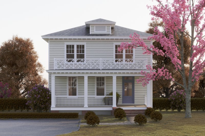 Architectural House Design - Bungalow Exterior - Front Elevation Plan #461-91