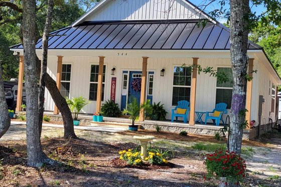 Exterior - Front Elevation 4 for Cottage House Plan #44-165 - 2 bed, 2 bath