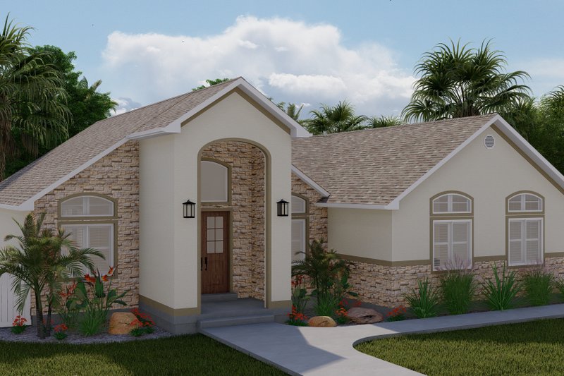 House Design - Exterior - Front Elevation 4 for Craftsman House Plan #1060-261 - 2 bed, 2 bath
