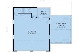 Floor Plan - Main Floor for Traditional House Plan #923-420, 0 bath