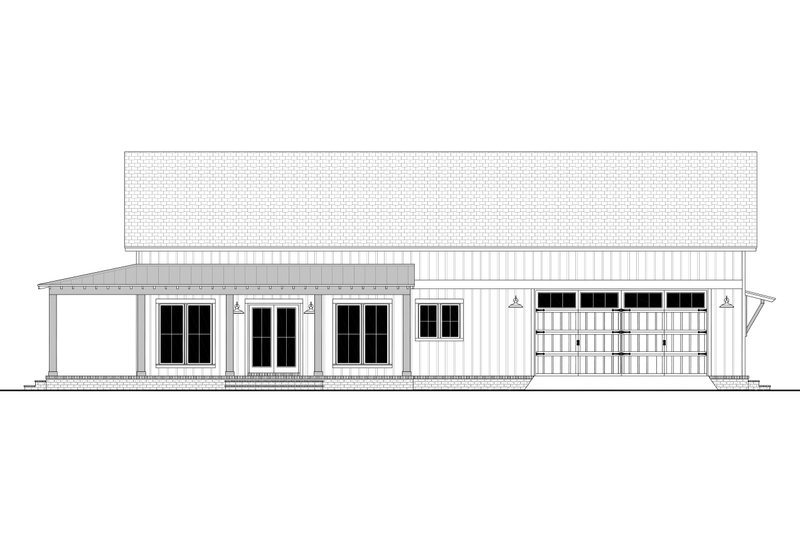 Home Plan - Exterior - Other Elevation 1 for Barndominium House Plan #430-347 - 2 bed, 2 bath
