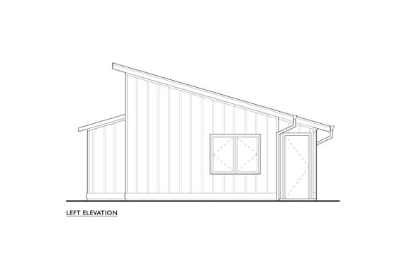 Exterior - Other Elevation for Cottage House Plan #890-9 - 1 bed, 1 bath