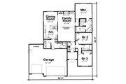 Traditional Style House Plan - 3 Beds 2 Baths 1755 Sq/Ft Plan #20-1771 