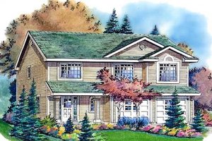 Traditional Exterior - Front Elevation Plan #18-270