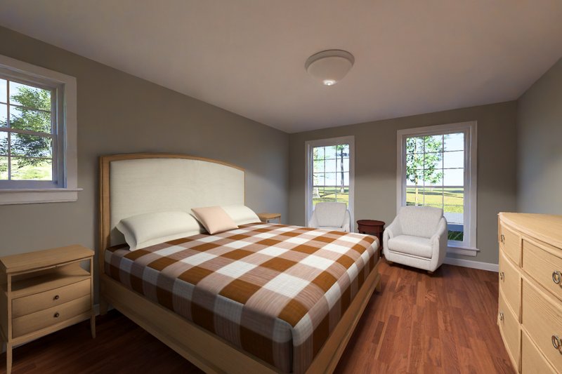 Architectural House Design - Interior - Master Bedroom for Cottage House Plan #513-2457 - 3 bed, 2.5 bath