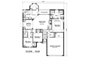Traditional Style House Plan - 3 Beds 2 Baths 1775 Sq/Ft Plan #42-201 