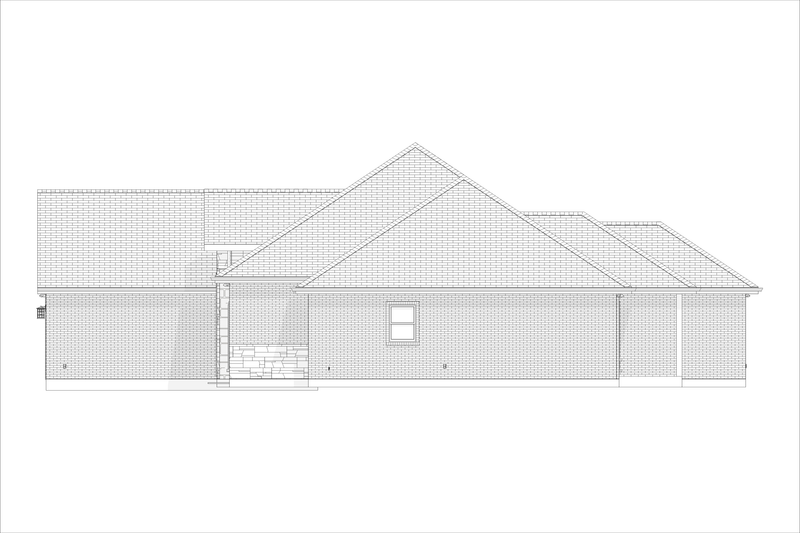House Design - Exterior - Other Elevation 3 for Traditional House Plan #1127-8 - 3 bed, 2 bath