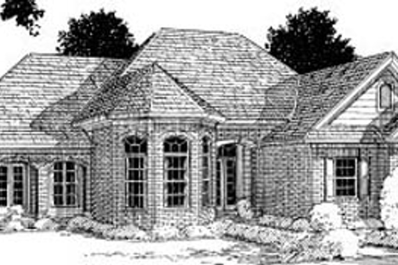 Home Plan - Traditional Exterior - Front Elevation Plan #20-196