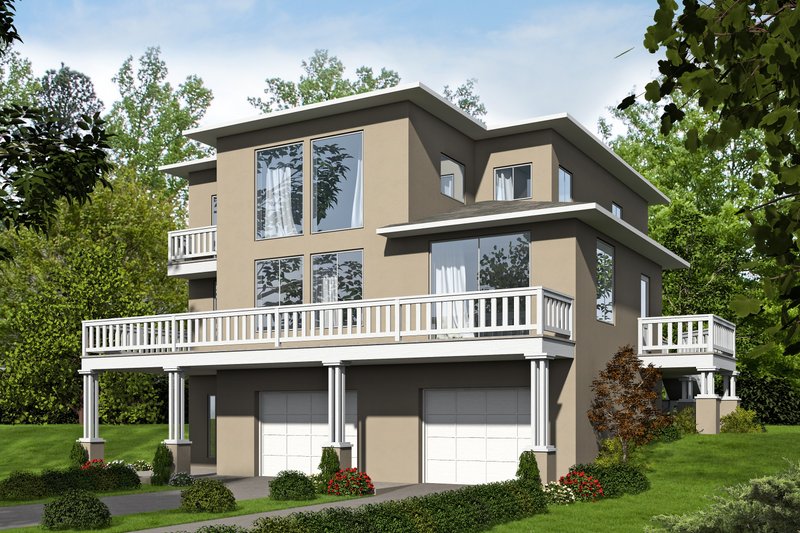 Dream House Plan - Adobe / Southwestern Exterior - Front Elevation Plan #117-625