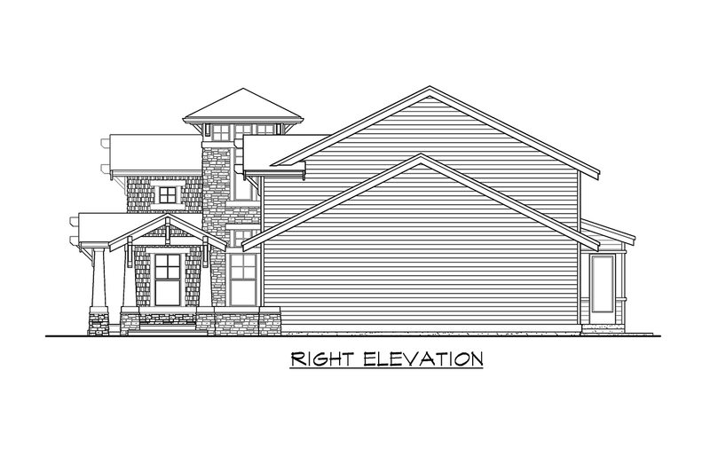 Dream House Plan - Exterior - Other Elevation 5 for Craftsman House Plan #132-128 - 3 bed, 2.5 bath