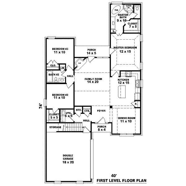 European Floor Plan - Main Floor Plan #81-1447