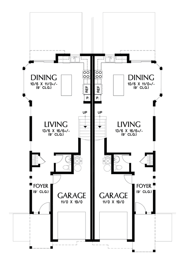 Architectural House Design - Craftsman Floor Plan - Main Floor Plan #48-1017
