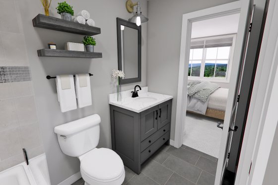 Interior - Bathroom 1 for Farmhouse House Plan #51-1277 - 4 bed, 4.5 bath