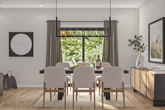 Interior - Dining Room for Modern House Plan #455-499 - 3 bed, 2.5 bath