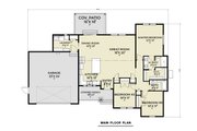 Craftsman Style House Plan - 3 Beds 2 Baths 1521 Sq/Ft Plan #1070-202 