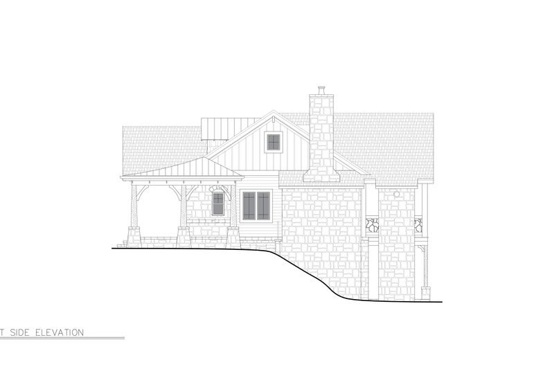 House Plan Design - Exterior - Other Elevation 2 for Traditional House Plan #54-705 - 3 bed, 2 bath