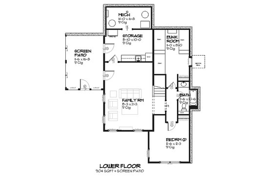 Cottage style house plan Country designed floor plan