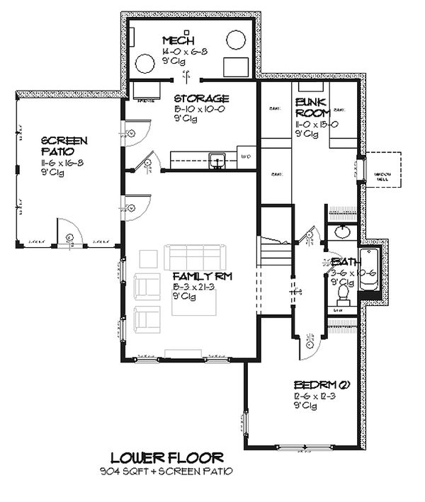 Cottage style house plan Country designed floor plan