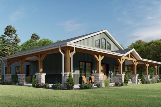 Exterior - Other Elevation 5 for Barndominium House Plan #1092-34 - 3 bed, 2.5 bath