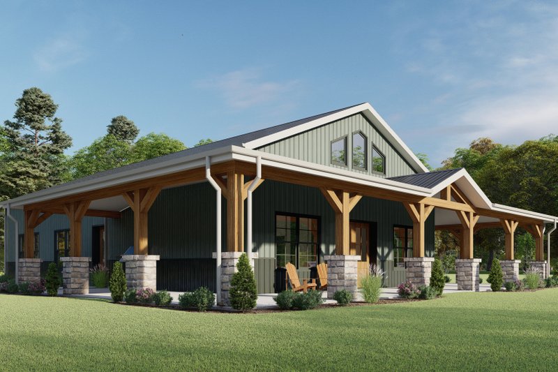 Home Plan - Exterior - Other Elevation 5 for Barndominium House Plan #1092-34 - 3 bed, 2.5 bath