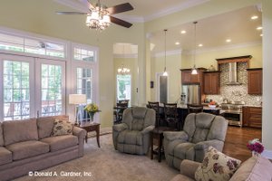 Interior - Family Room 1 for European House Plan #929-877 - 4 bed, 3 bath