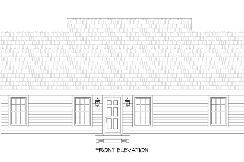 Architectural House Design - Exterior - Front Elevation 3 for Farmhouse House Plan #932-549 - 3 bed, 2.5 bath