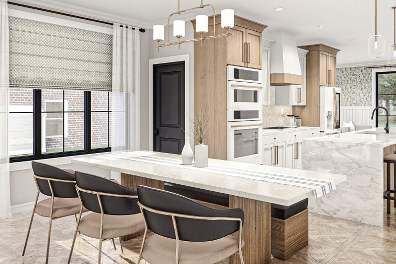 House Blueprint - Interior - Dining Room 1 for Modern House Plan #455-658 - 4 bed, 3.5 bath