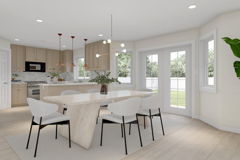 Architectural House Design - Interior - Dining Room for Ranch House Plan #1060-35 - 5 bed, 3 bath