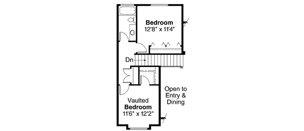 Farmhouse Floor Plan - Upper Floor Plan #124-189