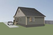 Cottage Style House Plan - 3 Beds 2 Baths 1056 Sq/Ft Plan #79-128 